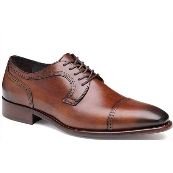 JOHNSTON & MURPHY Cormac Cap Toe Oxford Size 9.5M - Picture 1 of 5